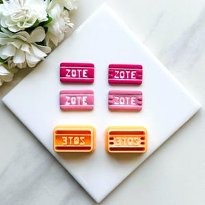 ZOTE Mexican Bar Soap Cinco de Mayo clay cutter | General clay cutter cutters Polymer clay cutter Fun clay cutter Embossed clay cutter Di