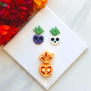 Skull Aloe Planter Clay cutter | Fall clay cutter cutters Polymer clay cutter Fall clay cutter Falloween clay cutters Di