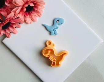 TRex Dino Clay Cutter: Embossed Polymer Clay Cutters