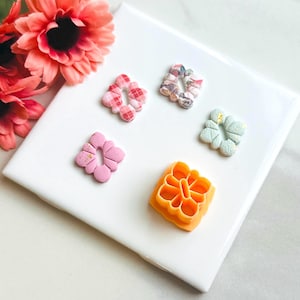 Flower 12 clay cutter | Flower clay cutter cutters Polymer clay cutters Spring clay cutters Embossed clay cutters flower cutter F