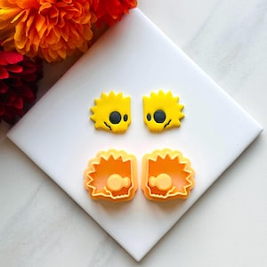 Bart Simpson Clay Cutter: Polymer Clay Embosser