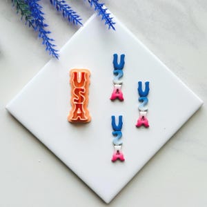 USA Clay Cutter: Embossed Polymer Clay, 4th of July