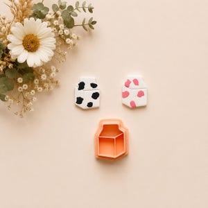 Milk Carton Clay Cutter: Polymer Clay, Embossed Design