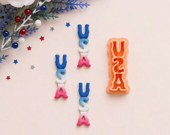 USA Clay Cutter: Embossed Polymer Clay, 4th of July
