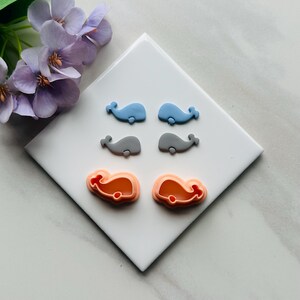 Whale Clay Cutter: Embossed Polymer Clay, Ocean Theme