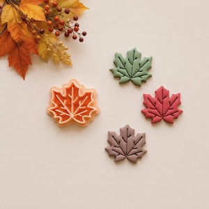 Maple Leaf Polymer Clay Cutter: Fall & Spring Designs