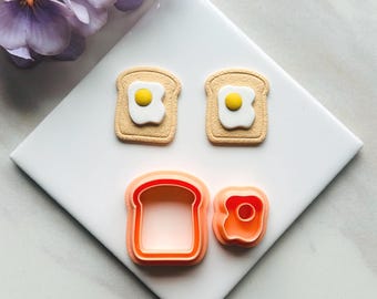 Toast and Eggs Clay Cutter Set | Polymer Clay Cutters