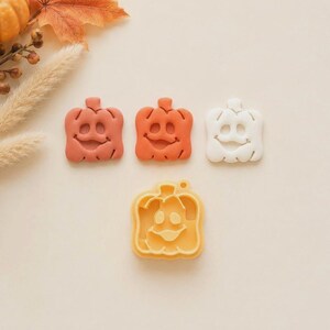 Halloween Pumpkin Clay Cutter | Square Fall Falloween Design