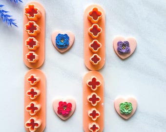 Flower Clay Cutters: Petal Set for Polymer Clay