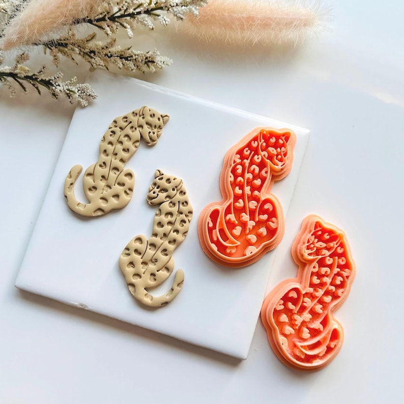 Cheetah Clay Cutter: Polymer Clay Cutters - Etsy
