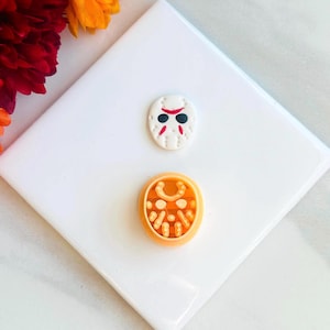 Machete Hockey Mask Monster clay cutter | Fall clay cutter cutters Polymer clay cutters Winter clay cutters Halloween clay cutters Falloween