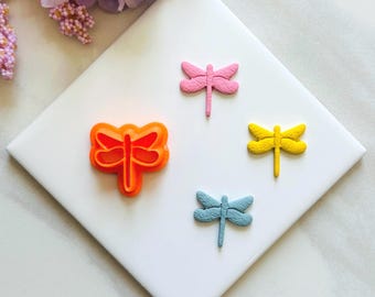 Dragonfly Clay Cutter | Spring, Embossed Insect Cutters