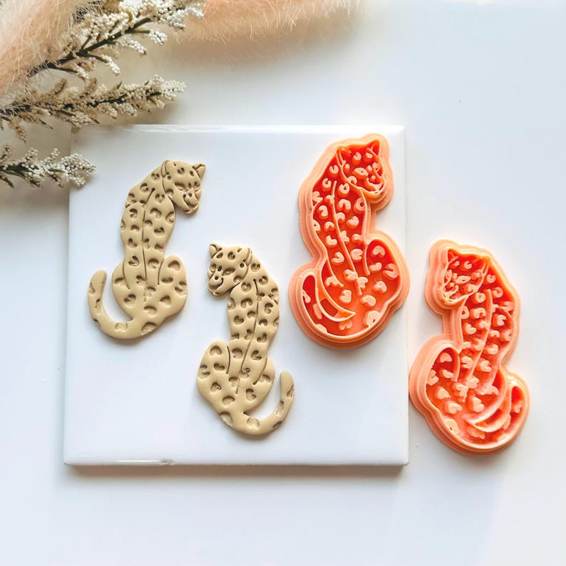 Cheetah Clay Cutter: Polymer Clay Cutters - Etsy
