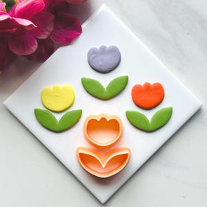 Flower Clay cutter | Flower clay cutter cutters Polymer clay cutters Spring clay cutters Embossed clay cutters flower cutter