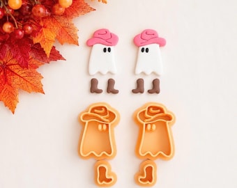 Cortador de arcilla Howdy Ghost: Cortadores de arcilla polimérica para Halloween