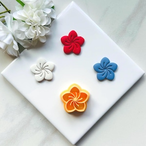 Embossed Flower Clay Cutter: Spring Floral Design (2.5 Inches)