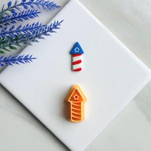 Festive Fireworks clay cutter | 4th of July clay cutter cutters Polymer clay cutters cutters star clay holiday clay cutter USA Clay cutter F