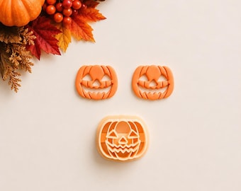 Spooky Pumpkin Clay Cutter: Halloween Polymer Clay Tool