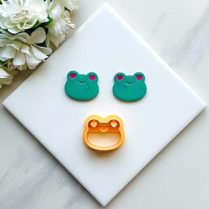 Love Frog Polymer Clay Cutter: Valentine&#39;s Day Bear