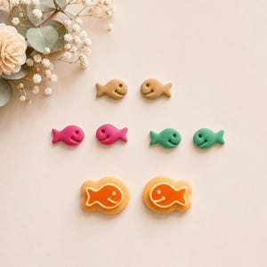 Goldfish Cracker Clay Cutter: Embossed Food Clay Cutters