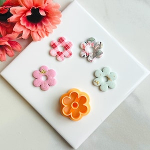 Daisy Flower 1 clay cutter | Flower clay cutter cutters Polymer clay cutters Spring clay cutters Embossed clay cutters flower cutter F