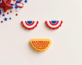 Festive Banner Clay Cutter: 4th of July Embossed Design