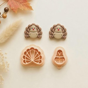 New Turkey Clay Cutter: Fall Embossed Design