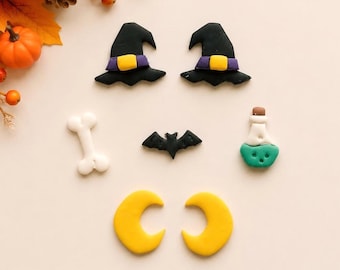 Halloween Clay Cutters: 7 Piece Polymer Clay Cutter Set