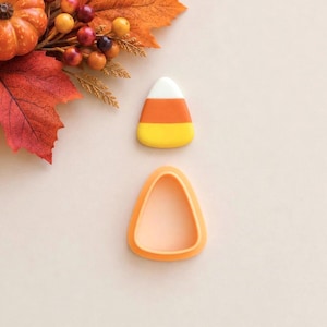 Candy Corn Clay Cutter: Halloween Polymer Clay Cutters