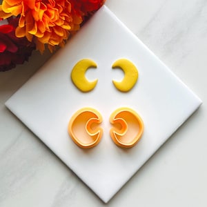 Halloween Moon Clay cutter G | Halloween clay cutter cutters Polymer clay cutters Moon clay cutter Falloween clay cutters  G