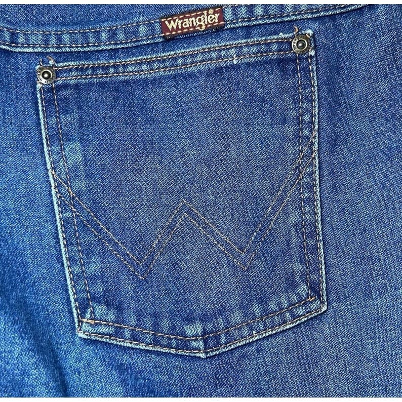 Vintage Wrangler Womens Size 20 Misses Full Fit Jeans Made in USA Blue Denim image 15