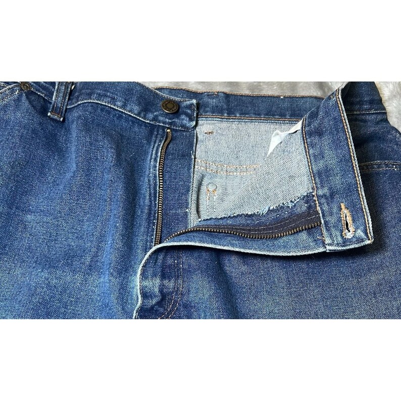 Vintage Wrangler Womens Size 20 Misses Full Fit Jeans Made in USA Blue Denim image 13