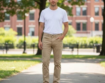 Vintage GAP Mens Size 36x30 Khaki Straight Leg Chino Pants Stretch Y2K Preppy