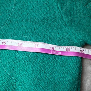 Vintage Pendleton Womens Size Medium Wool Cardigan Sweater Teal Green Embroidery image 9