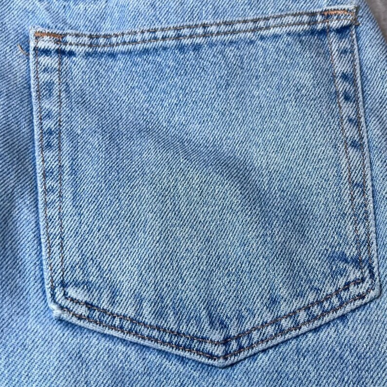 Vintage Wrangler Mens Size 38x32 ALTERED Hero Blue Jeans Classic Denim Made USA image 11