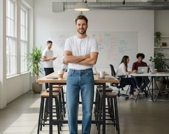 Vintage Levis 569 Herren Größe 40x32 Lockere Gerade Jeans Blau Denim Baggy Skater