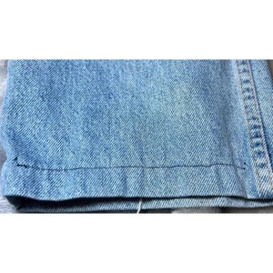 Vintage Wrangler Mens Size 38x32 ALTERED Hero Blue Jeans Classic Denim Made USA image 13