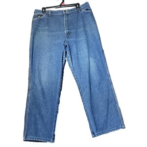 Vintage Wrangler Womens Size 20 Misses Full Fit Jeans Made in USA Blue Denim image 2