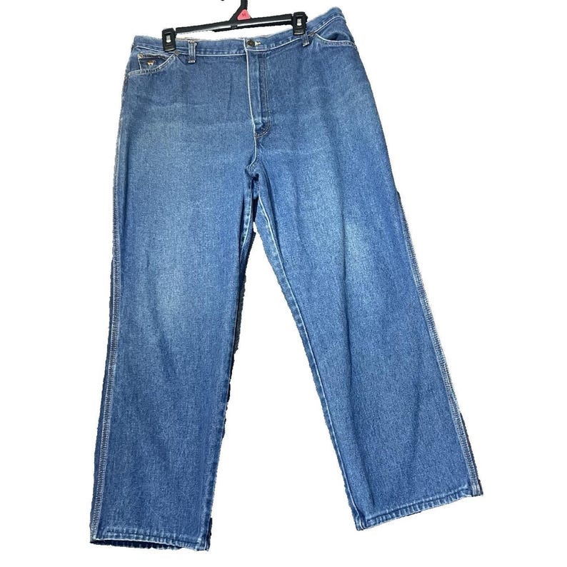 Vintage Wrangler Womens Size 20 Misses Full Fit Jeans Made in USA Blue Denim image 2