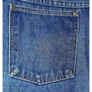 Vintage Wrangler Womens Size 20 Misses Full Fit Jeans Made in USA Blue Denim image 16