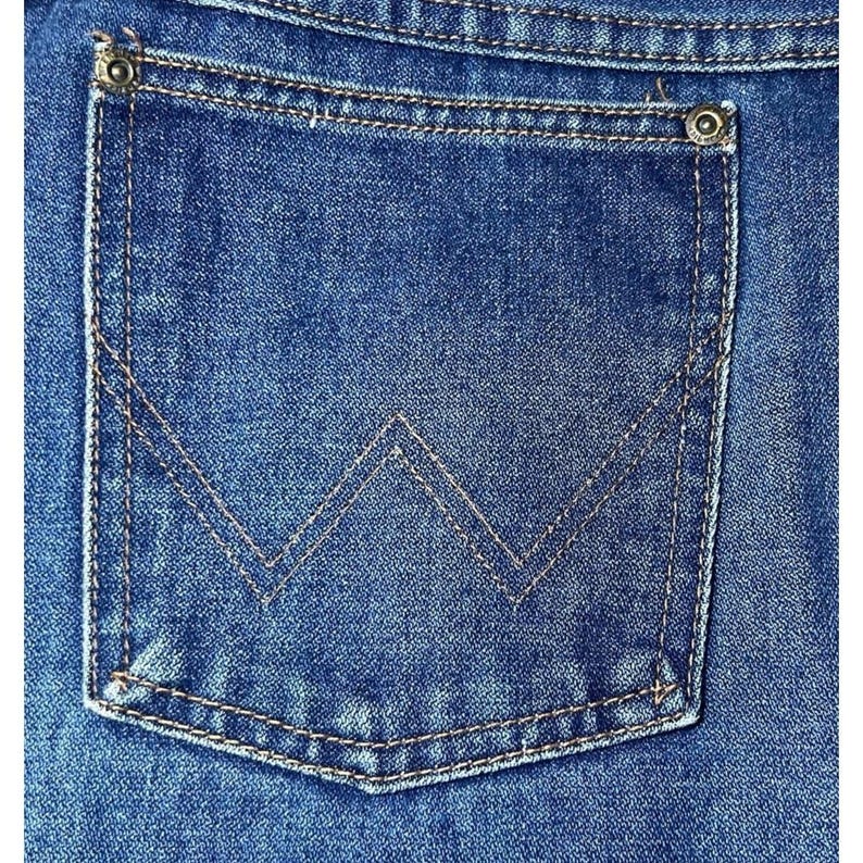Vintage Wrangler Womens Size 20 Misses Full Fit Jeans Made in USA Blue Denim image 16