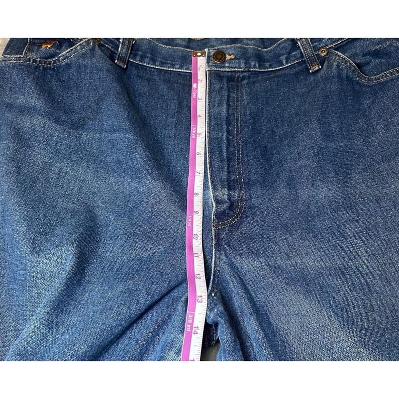 Vintage Wrangler Womens Size 20 Misses Full Fit Jeans Made in USA Blue Denim image 10