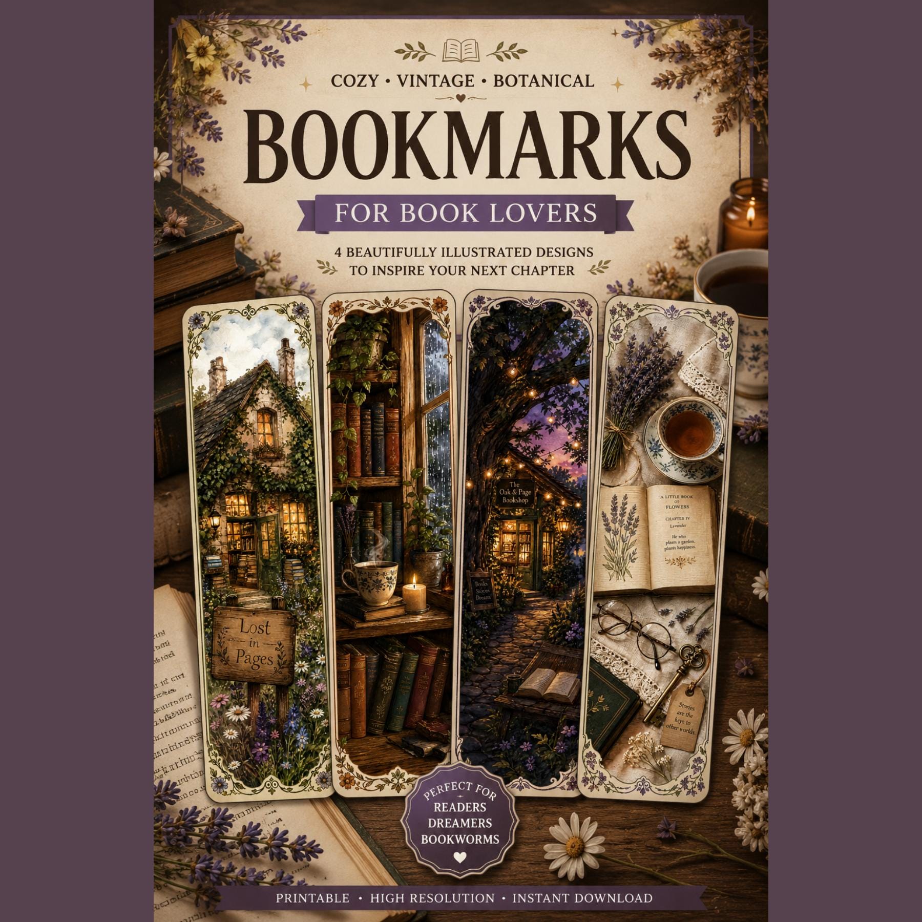 Vintage Bookmark - Etsy