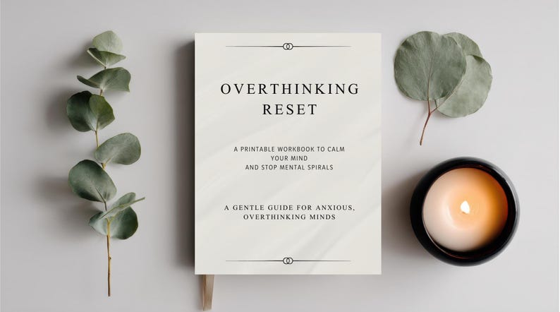 Overthinking Reset Workbook | Calm Anxious Mind, Anxiety Relief ...