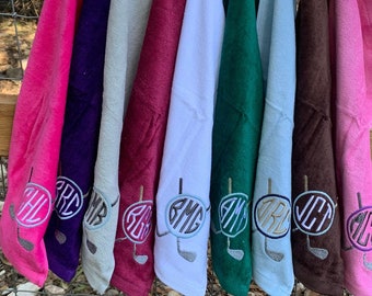 Golf Towels - Monogrammed - Velour Terry