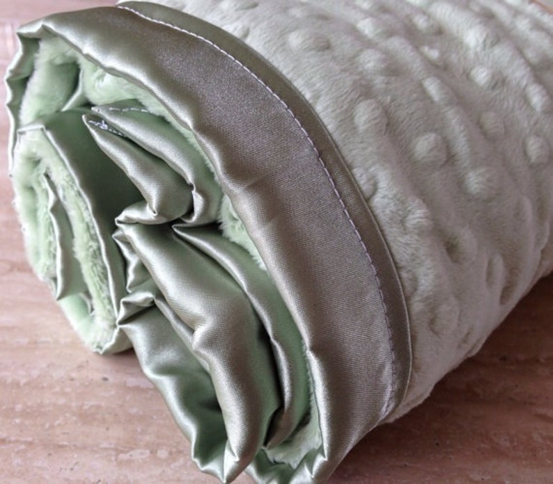 Twinsize Blanket Personalized Twinsize Minky & Satin Etsy