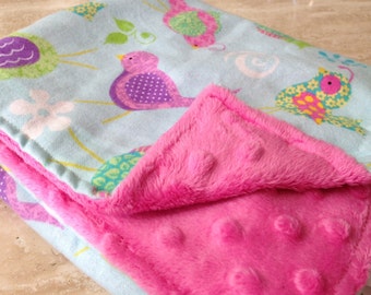 baby blanket 30"x30" realtree and aqua/ teal minky 
