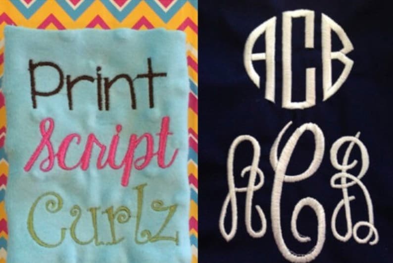 Embroidered Personalization on an Animal Print Small - 17 x 20 Baby Blankie
