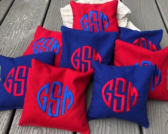 Corn Hole Bags -  Personalized and Embroidered - TONS OF COLORS!!!