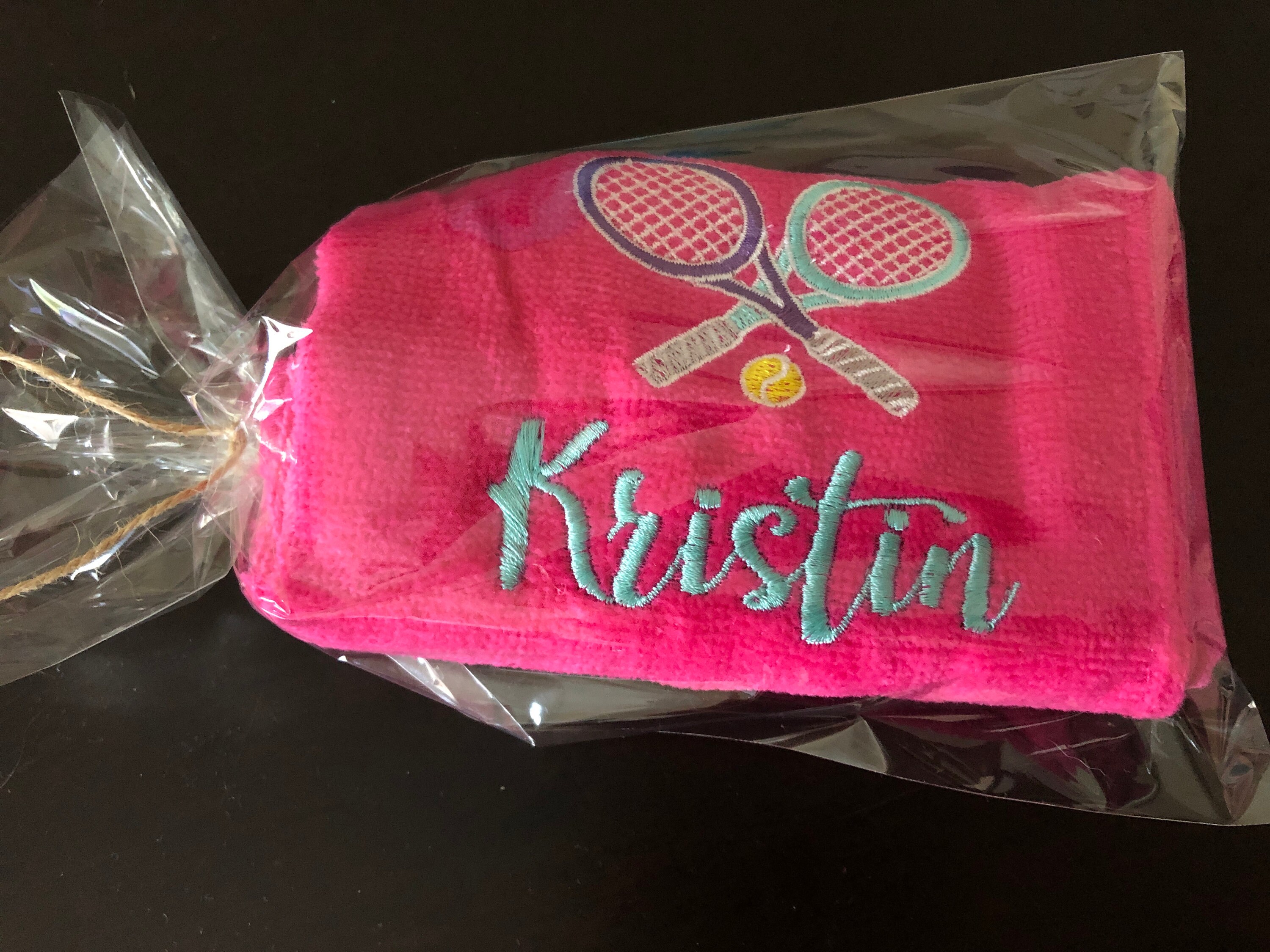 Tennis Towels Personalized and Available in Several Colors Etsy